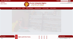 Desktop Screenshot of escolalampadamagica.com.br